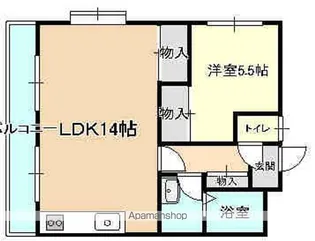 クレールレジダン【3階】の間取り